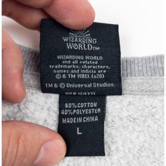 Harry Potter Ravenclaw Sweatshirt Adult Large Gray Universal Studios Wizarding - Picture 5 of 13